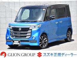 スズキ スペーシア 660カスタムZターボ ユーティリティパッケージ デュアルカメラブレーキサポート装着車 全方位モニター付ナビ/両側パワスラドア