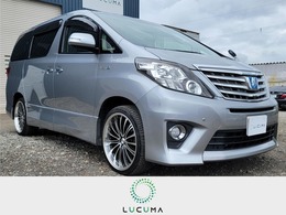 トヨタ アルファードハイブリッド 2.4 SR 4WD サンルーフ・アルパイン9インチナビTV・ア