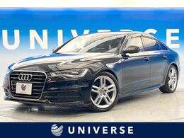 アウディ A6 2.8 FSI クワトロ Sラインパッケージ 4WD LEDヘッド 黒革 シートヒーター 純正ナビ