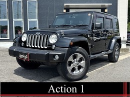 ジープ ラングラー アンリミテッド サハラ 4WD バンパー前後　ラプター塗装　本革　ナビ