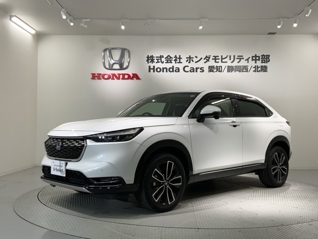 全国納車可　第三者機関証明書付　H　SENSING　最長5年保証　ワンオ-ナ-　純正ナビ　TV　Rカメラ　BTオ-ディオ　ETC　LEDライト　VSA　シ-トヒ-タ-装備のヴェゼルe:HEV　Z入庫！