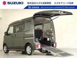 スズキ エブリイワゴン 660 ウィズ 車いす移動車 左右分割式リアシート付 CDプレーヤー ETC 衝突被害軽減B マット