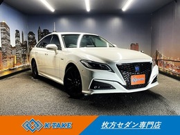 トヨタ クラウン ハイブリッド 2.5 S Cパッケージ 禁煙車 ワンオーナー 純正ナビ BSM ETC