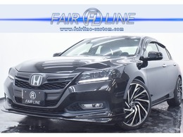 ホンダ アコードハイブリッド 2.0 EX 黒革・新品無限仕様エアロ・新品アルミホイ