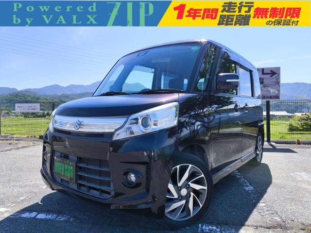 新しくスペーシアカスタムターボが入庫しました♪現車は当店の展示場にございます。ぜひお出掛けください！ナビ　テレビ　バックモニター　ETC付きです。