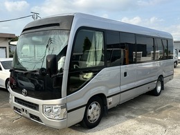 トヨタ コースター マイクロバス GX H29年 観音開 観音扉 6AT ETC Bカメラ ナビTV