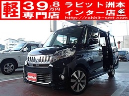 三菱 eKスペース 660 カスタム T ETC　ナビ　スマートキー　アルミ