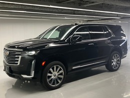 キャデラック エスカレード プラチナム 4WD 1オナ 黒革リアモニター純正22AW　AKG
