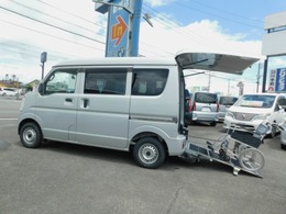 スズキ エブリイ 660 ウィズ 車いす移動車 助手席側リアシート付 4WD スローパー 電動ウインチ 4WD 福祉車輌