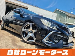 トヨタ マークX 2.5 250G リラックスセレクション ブラックレザーリミテッド 後期顔 エアロ WORK20AW 黒革 パワーシート