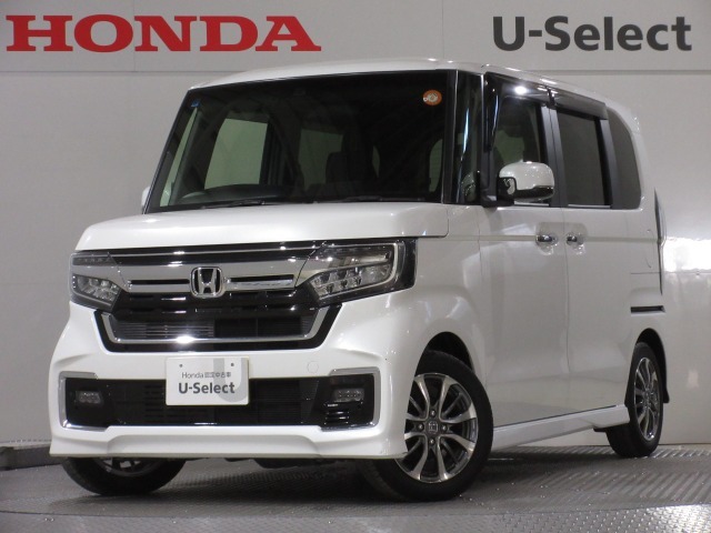 N-BOXカスタム（L）が入庫です。当社で下取りしたお車になります。こちらは1年の保証付！延長保証もお付けすることが出来ます。