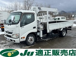 日野自動車 デュトロ マエダ3段クレーン 平ボディ 4WD 積載2000kg ラジコン付 5MT ETC