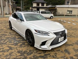 レクサス LS 500h Iパッケージ ローダウンフロントWALD