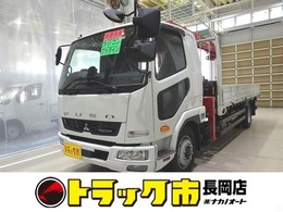 三菱ふそう ファイター 7.4t 増トン 標準ベッド付 ユニック 5段クレーン付