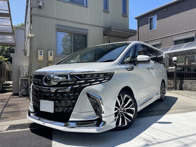 令和5年12月登録　アルファードエグゼクティブラウンジ入庫致しました。1オーナー　禁煙車　メーカー保証付　モデリスタエアロ＆シグネチャーイルミ＆マフラー＆20インチAW　CD＆DVDデッキ　スペアキー