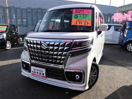 スズキ スペーシア 660 カスタム ハイブリッド XS 4WD 衝突被害軽減ブレ-キ/両側電動スライドドア