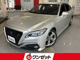 トヨタ クラウン ハイブリッド 2.5 RS アドバンス 禁煙車 パノラミックビューモニター 黒本革