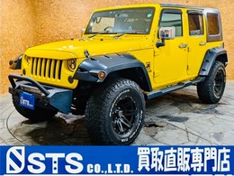 ジープ ラングラー アンリミテッド スポーツ 4WD 社外FRバンパ　社外ワイドオーバーフェンダ