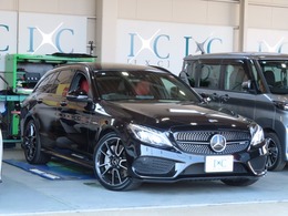 メルセデスAMG Cクラスワゴン C43 4マチック 4WD 9Gトロニック 赤革 パノラミックルーフ