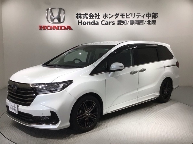 全国納車可 第三者機関証明書付 Honda SENSING 2年保証 ナビVXU-217DYI フルセグ Rカメラ マルチビュ- CD録音 BTオーディオDVD装備のオデッセイ アブソルートEX入庫！