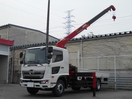 日野自動車 レンジャー 4段クレーン付き平ボディ　古河ユニック製 ラジコン　フックイン