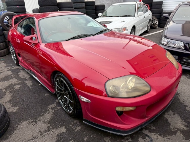 JZA80　スープラ入庫しました♪新規車検取得後、納車になります！