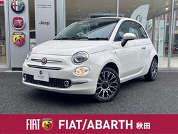 フィアット 500C 1.2 ドルチェヴィータ アイボリー幌　Bソナー　カープレイ