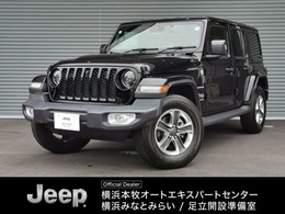 ジープ ラングラー アンリミテッド サハラ 2.0L 4WD 認定中古車　ワンオーナー 黒革シート