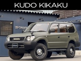 トヨタ ランドクルーザープラド 3.4 TX 4WD マッドグリーン全塗装/カスタム/丸目ライト