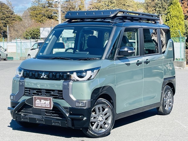 4WD ターボ 禁煙車 届出済未使用車 マイパイロット ハンズフリーオートスライドドア両側 全方位カメラ ルーフラック バンパーガード オートクルコン ハンドルヒーター 三菱e-Assist デジタルインナーミラー