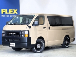 トヨタ ハイエースバン 2.8 DX ロング GLパッケージ ディーゼルターボ 4WD アースカラー　ベージュ×角目ブラックED