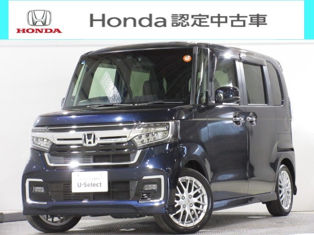 ワンオーナー車のN-BOXカスタム (Lターボ)が入庫です。2025年に当社自社工場にて法定点検を実施しております。過去の整備は整備記録簿での確認ができます。