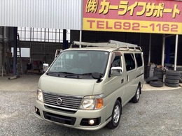 日産 キャラバン 3.0 DX ロングボディ ディーゼルターボ ルーフキャリア　ストラーダSDナビ　バック