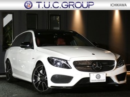 メルセデスAMG Cクラスワゴン C43 4マチック 4WD RSP 赤革 パノラマSR ブルメS HUD 2年保証