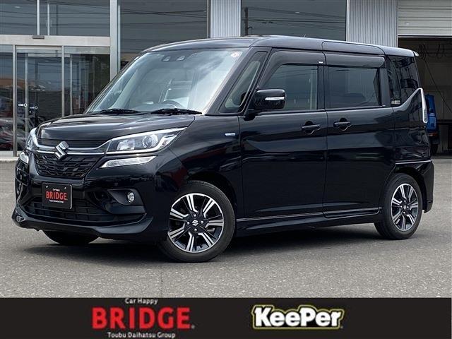 スズキ　ソリオ バンディット　HYBRID MV 4WD/後席右側ワンアクションパワースライドドア装着車/デュアルカメラブレーキサポート/ナビゲーション/バックモニター/ドラレコ/ETC/パドルシフト/シートヒーター