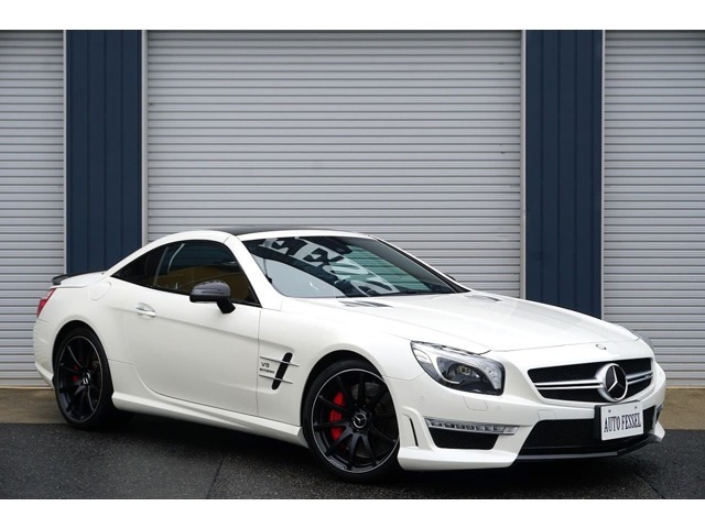 AMG　SL63　パフォーマンスパッケージ　正規ディーラー車　左ハンドル　外装：ダイヤモンドホワイト　内装：ブラックナッパレザー
