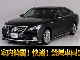 トヨタ クラウンマジェスタ 3.5 Fバージョン 禁煙/黒本革/OP18AW/フルエアロ/記録簿5枚