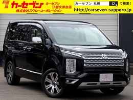 三菱 デリカD：5 2.2 P ディーゼルターボ 4WD 黒革　10.1型ナビ　全周囲カメラ　両側電動