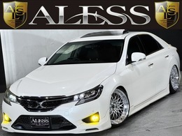 トヨタ マークX 2.5 250G Sパッケージ 中期 黒革サンルーフ 新品車高調 TRDエアロ