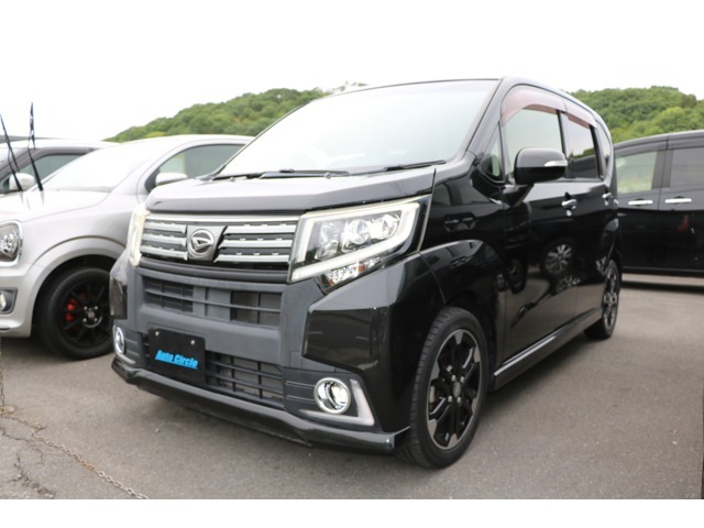 当店の車両をご覧いただき誠にありがとうございます！ハンサムな150ムーヴカスタムRSターボ入荷しました！純正でLEDヘッドライトとフォグランプと装備満載の1台です