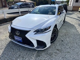 レクサス LS 500h Fスポーツ TRDエアロ21ホイールマフラーサンルーフ