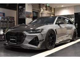 アウディ RS6アバント エアサスペンション装着車 4WD MANSORYエアロ AL13ホイール