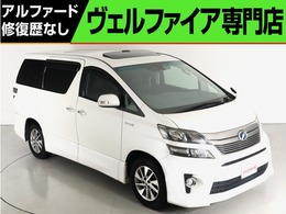 トヨタ ヴェルファイアハイブリッド 2.4 ZR Gエディション 4WD 禁煙 黒本革 サンル-フ プレミアムサウンド