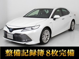 トヨタ カムリ 2.5 G レザーパッケージ 禁煙車/純正SDナビ/BSM/点検整備記録簿8枚