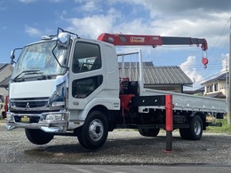 三菱ふそう ファイター ユニック4段クレーン ラジコン　 差し違い  鉄板張り　ベッド付