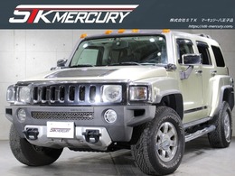 ハマー H3 ラグジュアリー 4WD 後期正規D車サンルーフ黒革社外ナビ走行TV