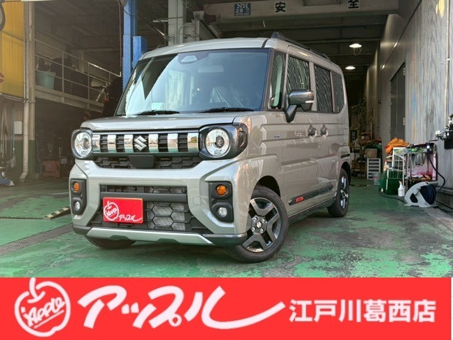 R7年式スペーシアギア入庫しました！現車確認の場合事前連絡頂ければ幸いです。