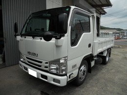 いすゞ エルフ 3.0 ダンプ フルフラットロー ディーゼルターボ 3t　全低床ダンプ　アドブルー不要