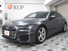アウディ A6 40 TDI クワトロ スポーツ Sラインパッケージ ディーゼルターボ 4WD 1オーナー　黒革シート 360°カメラ 19AW