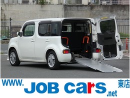 日産 キューブ 1.5 15X チェアキャブ スロープタイプ ベンチシートタイプ 車いす1基仕様　スローパー　電動固定装置
